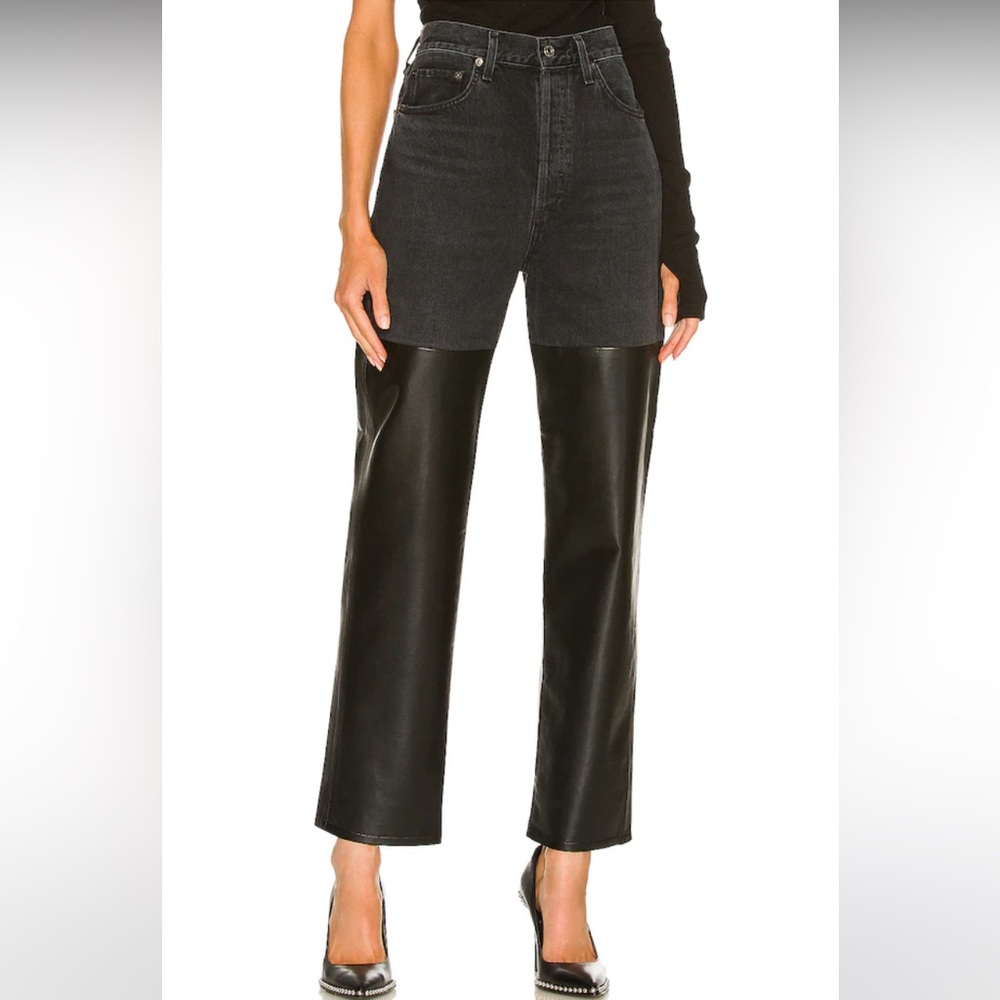 AGOLDE 90's Pinch Waist Jean, Size 27 in color Howl & Detox